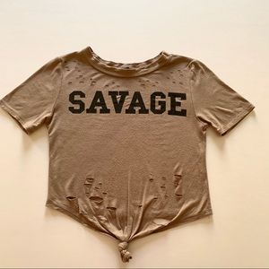Savage Distressed T-Shirt